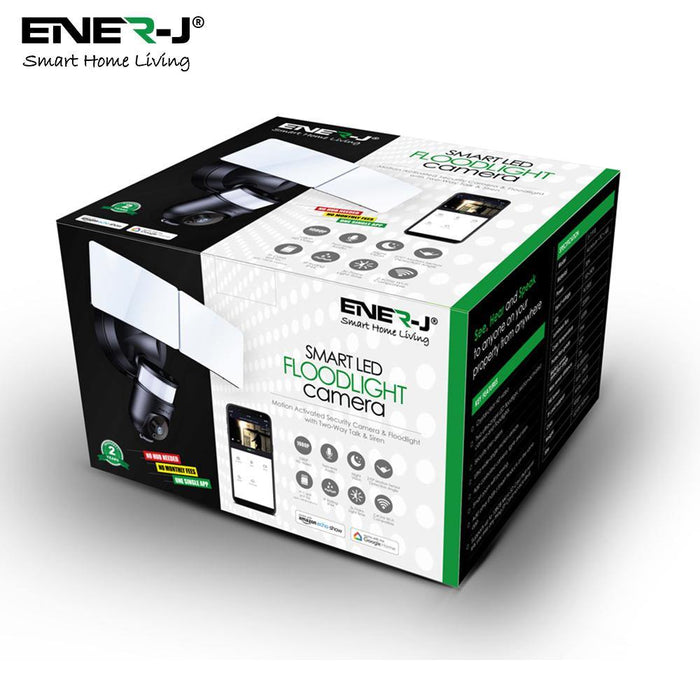 Smart Wi-Fi LED Floodlight Security Camera System 1080p, Works With Alexa And Google Assistant - Olectrical