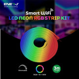 Load image into Gallery viewer, Smart WiFi 3meter RGB LED Neon Flex Kit Strip Lights, APP Control and Google Assistant Compatible, Colour-Changing With Music For Parties And Bedroom