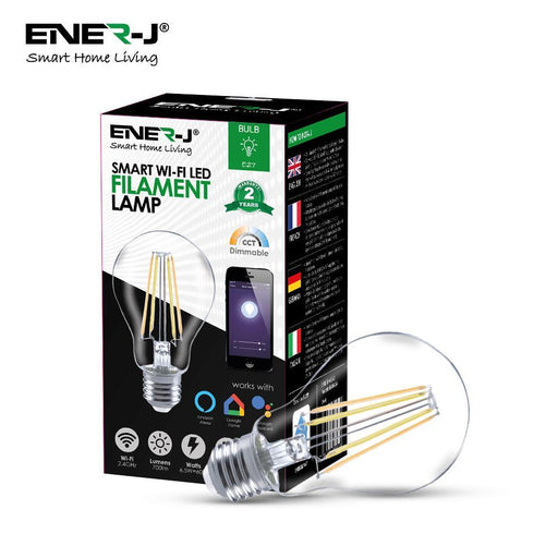 WiFi Smart Dimmable E27 LED Filament Bulb A60 - Olectrical