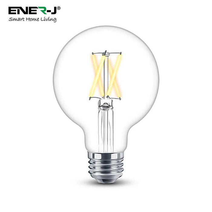 ENERJ WiFi Smart CCT Filament Bulb A60, 8.5W, 1055lm, Voice Control via Alexa or Google Home - Olectrical