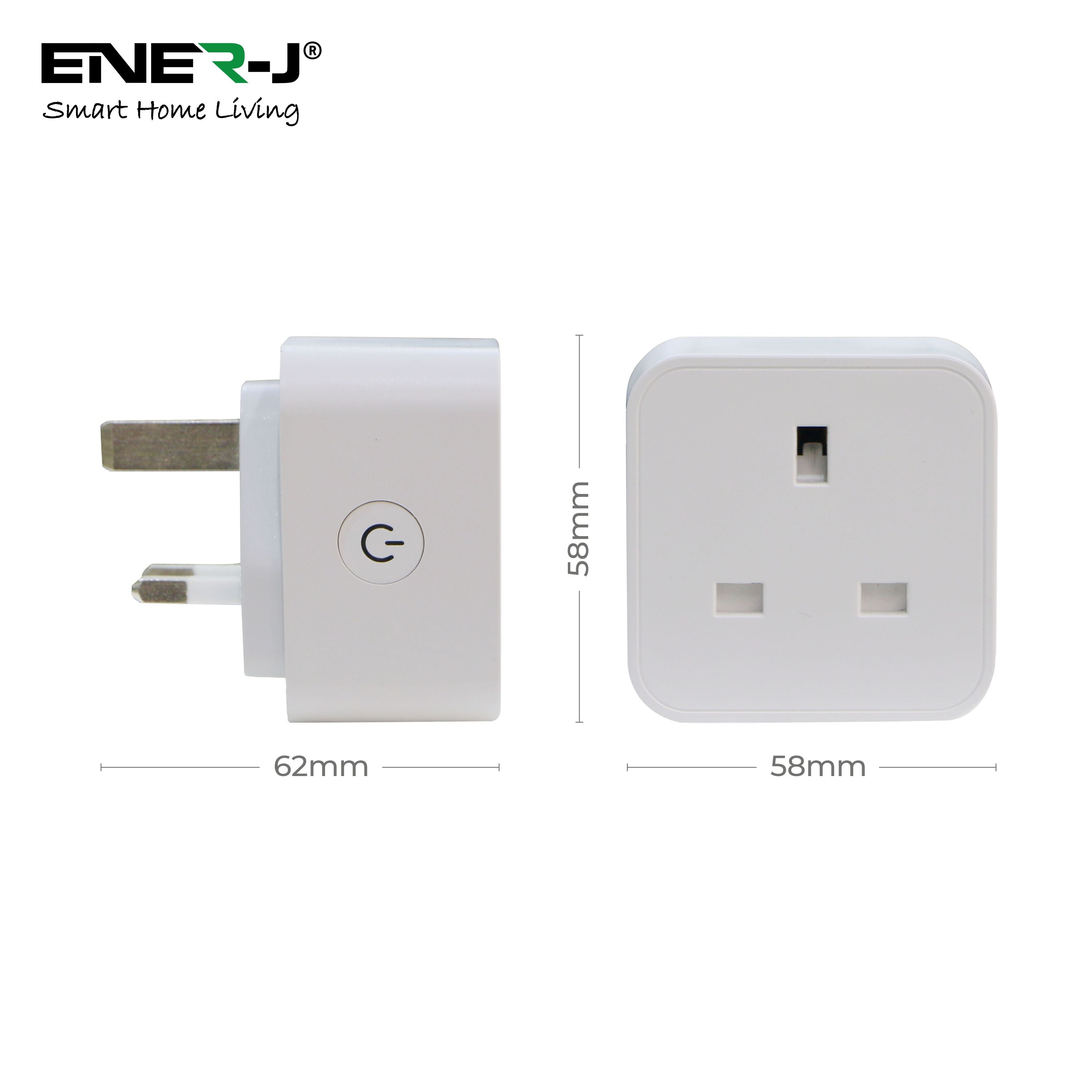 13A Smart WiFi Plug with Energy Monitor, Compatible with Alexa, Google –  Olectrical