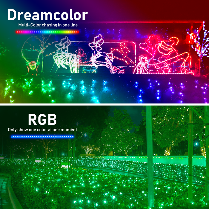 Wi-Fi Smart Led Fairy Lights 5M RGB USB Charge LED Strip Lights Alexa Google Home Control IP66 Waterproof Home and Outdoor Décor