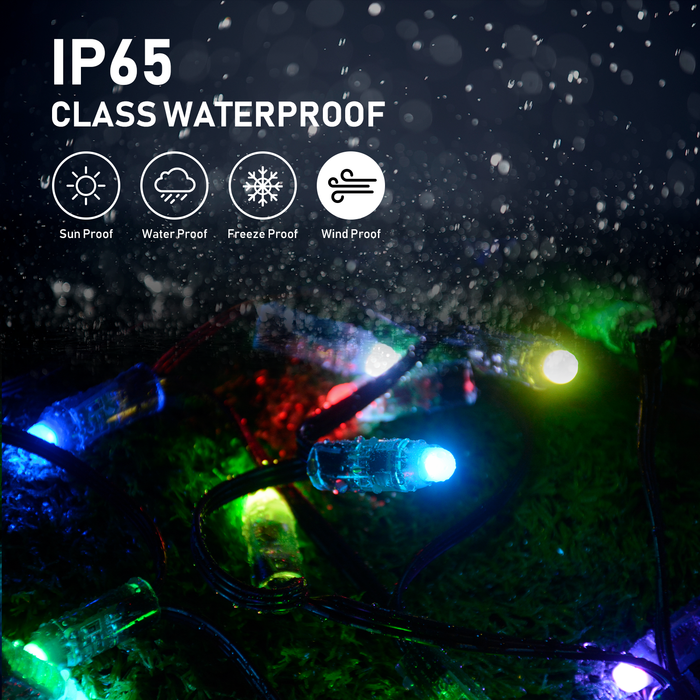 Wi-Fi Smart Led Fairy Lights 5M RGB USB Charge LED Strip Lights Alexa Google Home Control IP66 Waterproof Home and Outdoor Décor