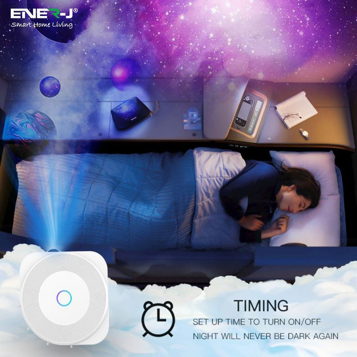 Smart Starry SKY Projector With Music Sync Function Wi-Fi & Bluetooth LED Star & Galaxy Cloud Light Projector App Control & Timer