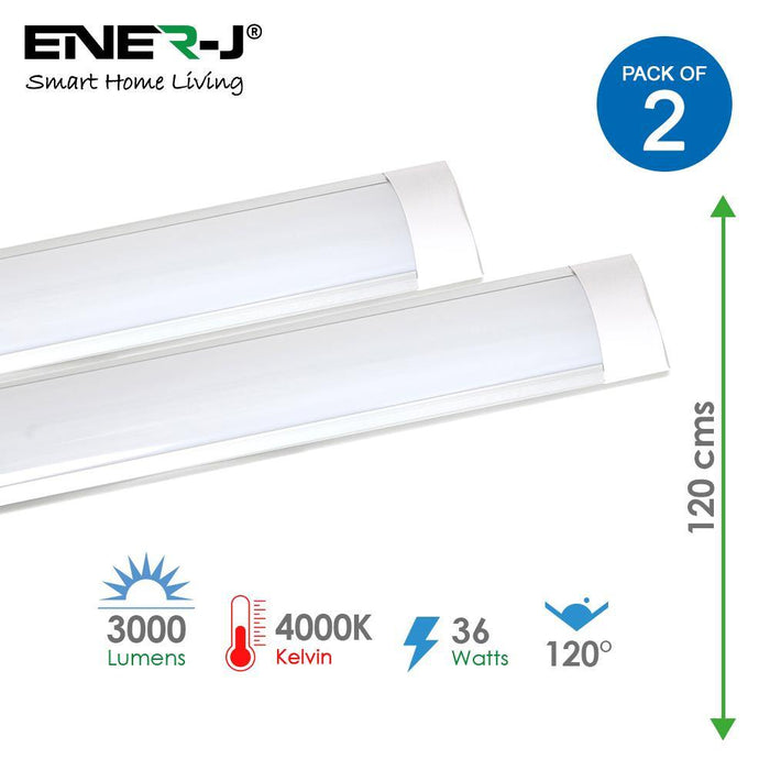 18W LED Batten Lights 2FT, 60CM, 3000K Warm White - Olectrical
