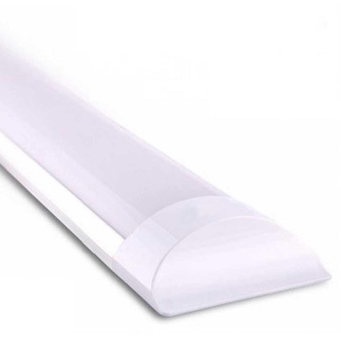 Pack of 2 LED Prismatic Batten Fitting Lights, 45W, complete fitting 1.5m, 4000 lumens, 6500K
