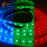 Load image into Gallery viewer, 12V DC RGB LED Strip Lights Kit, 5M 300 Units Colour Changing Waterproof Led Strips, SMD 5050 LED Strip Light with Remote for Home Kitchen Bar Party