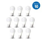Load image into Gallery viewer, B22 Thermoplastic LED Bulb, 10W, 850Lm, Ra＞80 PF&gt;0.5 Plastic with Milky PC Cover , 2700K (Pack of 10 Bulbs)