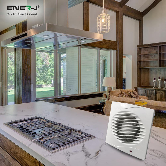 12W Bathroom Axial Extractor Fan With Pullcord - Olectrical