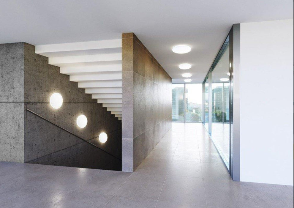 LED Ceiling Light IP65 Waterproof, 24W 2000lm, Neutral White 4000K (emergency lighting option available)