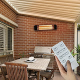 Load image into Gallery viewer, 2400W Aurora Infrared Bar &amp; Patio Smart Heater with WIFI &amp; Remote Control