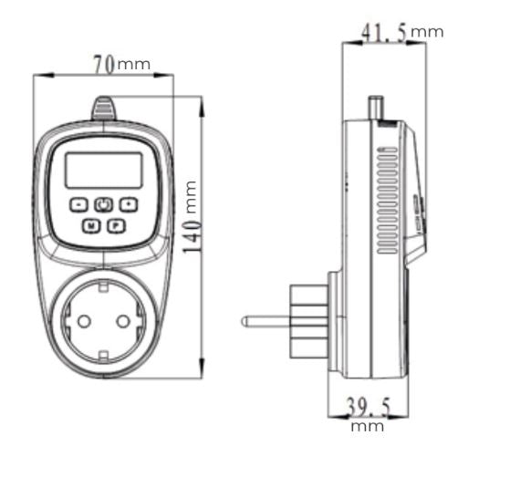 Wifi Thermostat For Infrared Heating Panel With UK Plug Max 3680W